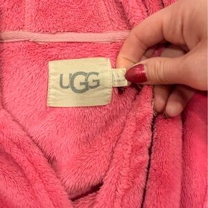 UGG Soft Pink Plush Robe